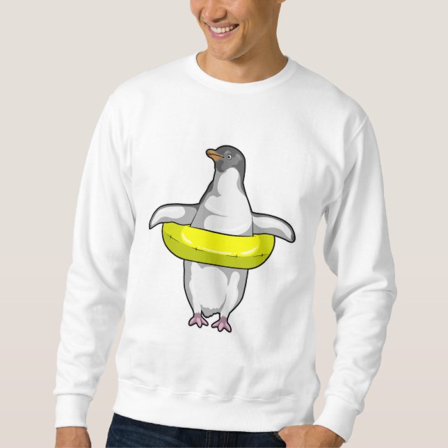 Sudadera Pingüino con anillo de natación (Anverso)