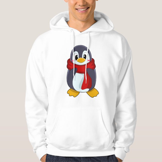 Sudadera Pingüino con bufanda (Anverso)