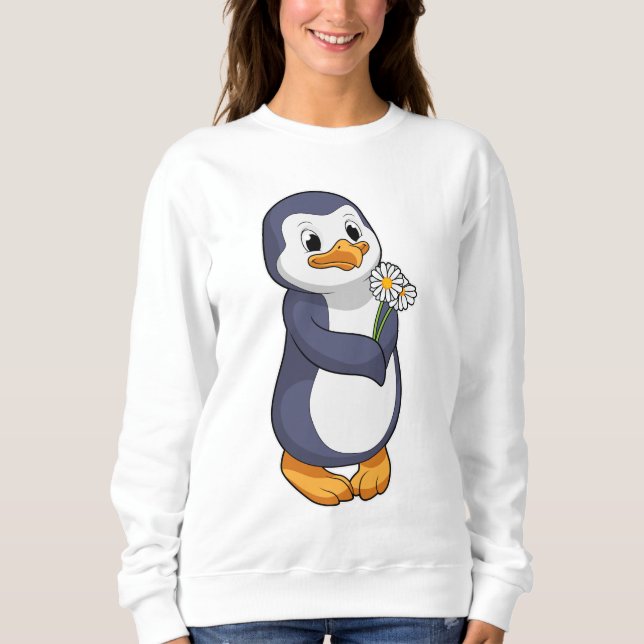 Sudadera Pingüino con Daisy (Anverso)