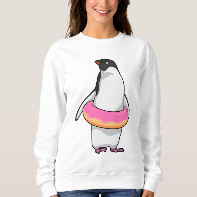 Sudadera Pingüino con Donut (Anverso)