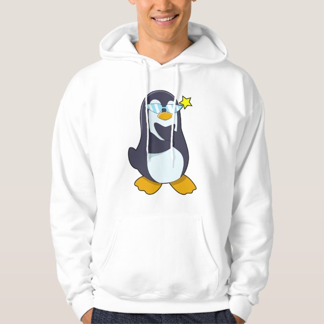Sudadera Pingüino con gafas de sol (Anverso)