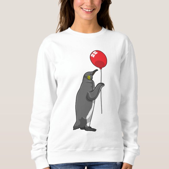 Sudadera Pingüino con globo (Anverso)