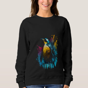 Sudadera Pingüino de color colorido pingüino en el Ártico