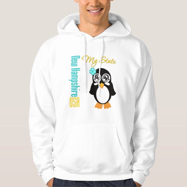 Sudadera Pingüino de New Hampshire los E.E.U.U. (Anverso)
