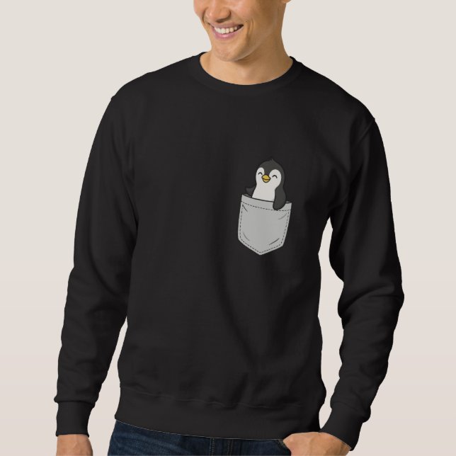 Sudadera Pingüino En Bolsillo (Anverso)