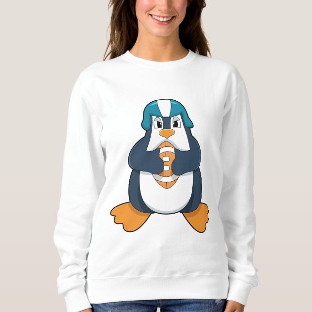 Sudadera Pingüino en deportes de fútbol (Anverso)