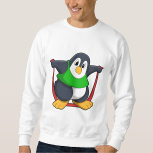 Sudadera Pingüino en Gimnasio con cuerda para saltar.PNG