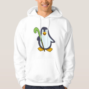 Sudadera Pingüino en hockey con bate de hockey