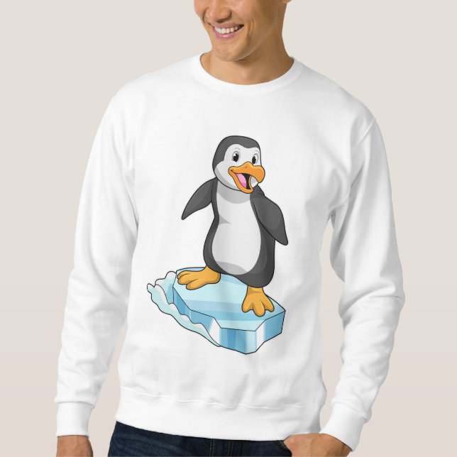 Sudadera Pingüino en la flota de hielo (Anverso)
