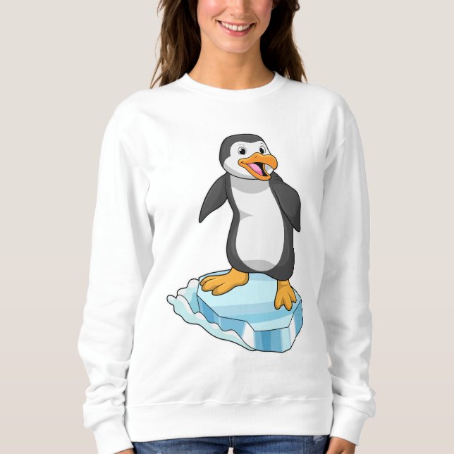 Sudadera Pingüino en la flota de hielo (Anverso)