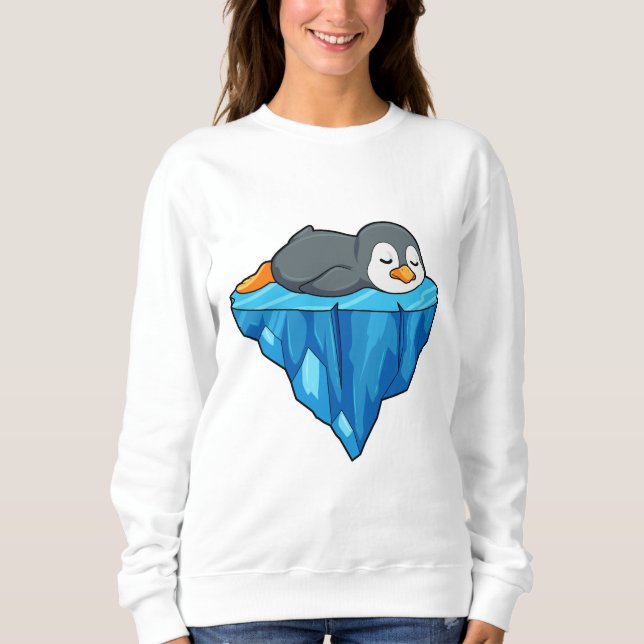 Sudadera Pingüino en la flota de hielo (Anverso)