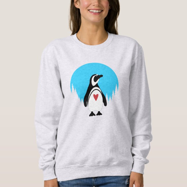 Sudadera Pingüino en la Naturaleza (Anverso)