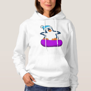 Sudadera Pingüino en Snowboard con Snowboard