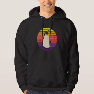 Sudadera Pingüino estilo retro de amante de los animales Su