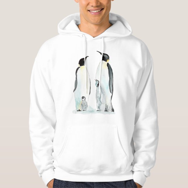 Sudadera Pingüino Familia Dos Hijos Pingüino (Anverso)