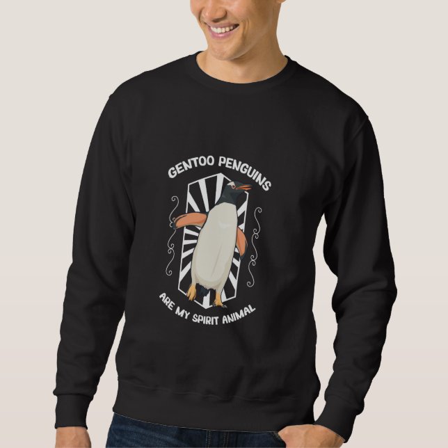 Sudadera Pingüino Gentoo de Animal de Espíritu (Anverso)