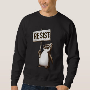 Sudadera Pingüino gracioso resiste a los pingüinos la prote