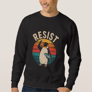 Sudadera Pingüino gracioso se resiste a protestar contra ar