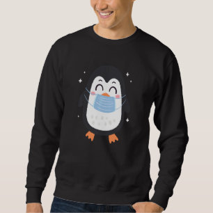 Sudadera Pingüino lindo con máscaras faciales Funny Máscara