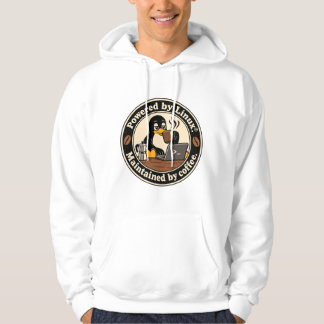 Sudadera Pingüino Linux Tux y café