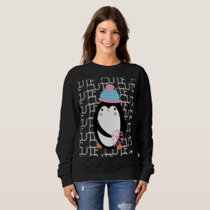 Sudadera Pingüino Navidad Lindo Copo de Nieve Invierno