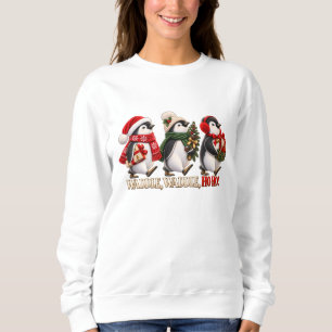 Sudadera Pinguino Navideño Adorable Anadeando Ho Ho