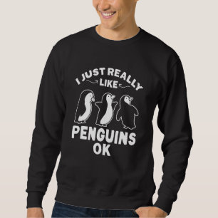 Sudadera Pingüino Niños Me gustan mucho los pingüinos Ok