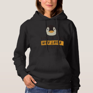 Sudadera Pingüino para Chicas Sólo un Chica que ama a los p