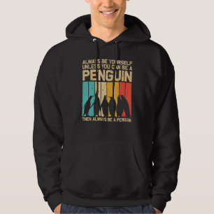 Sudadera Pingüino Para Hombres Mujeres Pingüinos Retro Anim
