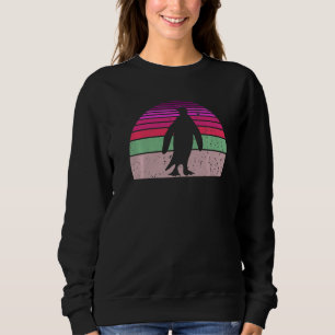 Sudadera Pingüino Vintage Silueta de Pingüino Retro 80s 90s