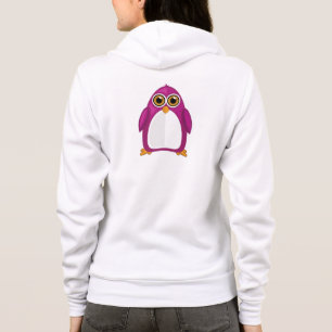 Sudadera Pingüino Violeta Rojo Lindo – Pingüino Kawaii de D