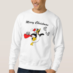 Sudadera Pingüino y pescados de Santa de las Felices