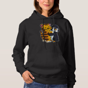 Sudadera Pingüino Y Tigre Animales De Cuta Para Mujeres Ani