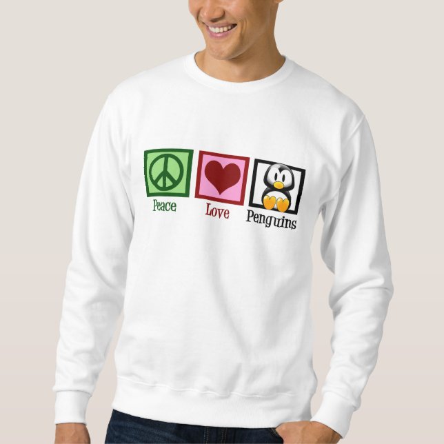 Sudadera Pingüinos de amor por la paz (Anverso)