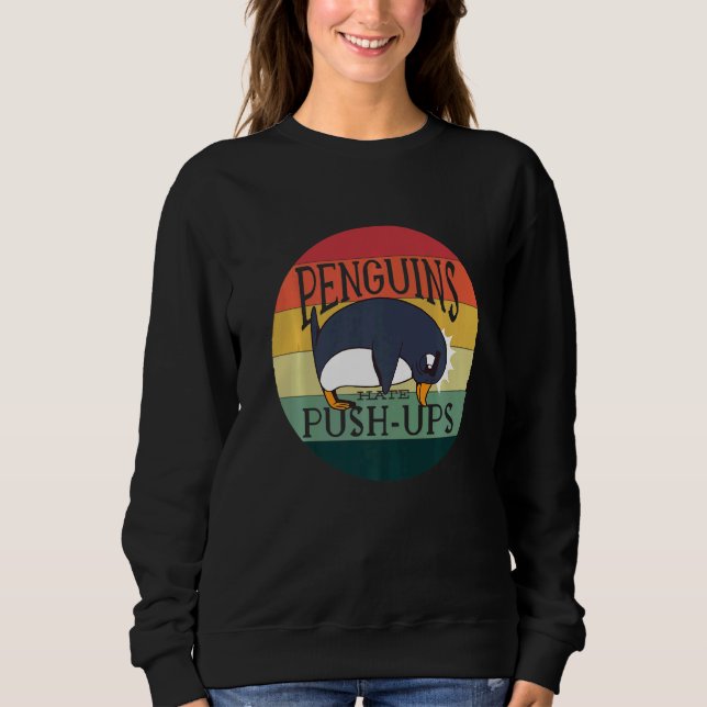 Sudadera Pingüinos Odian Empujan A Los Pingüinos (Anverso)