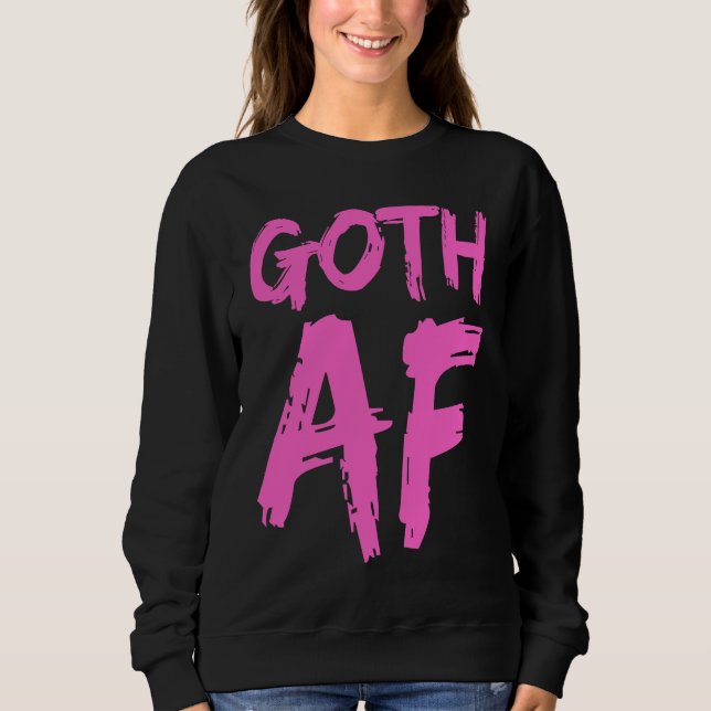 Sudadera Pink and Black Goth Pastel Graphic (Anverso)