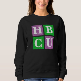 Sudadera Pink and Green HBCU Block Letters  