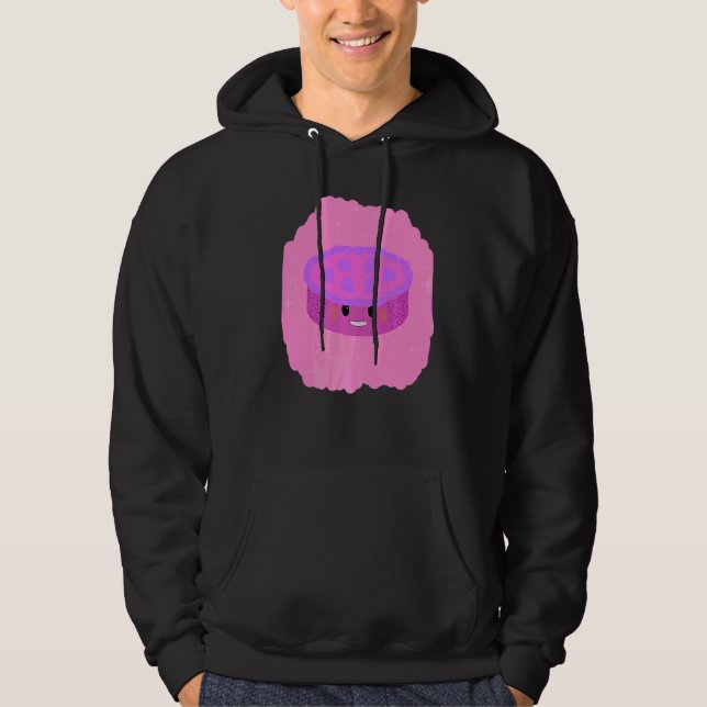 Sudadera Pink And Purple Cute Heart Sprinkles Cake Fun Grap (Anverso)