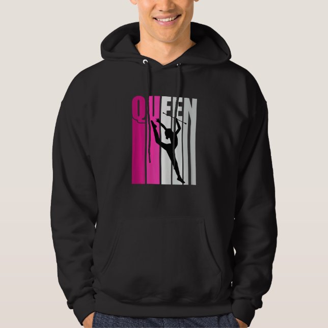 Sudadera Pink Baton Twirling Gymnast Queen Gymnastics Daugh (Anverso)