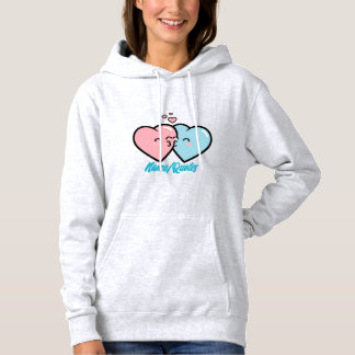 Sudadera Pink & Blue Hearts Kiss