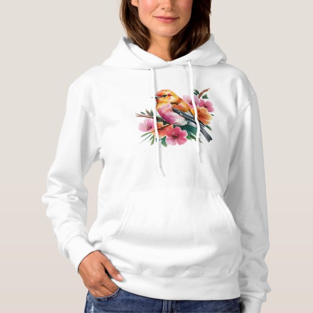 Sudadera Pink Flower Bird (Anverso)