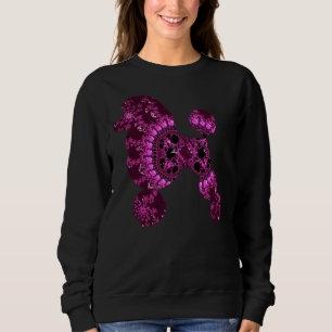 Sudadera Pink Fractal Poodle