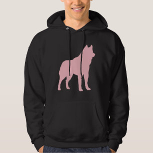 Sudadera Pink Husky Silhouette