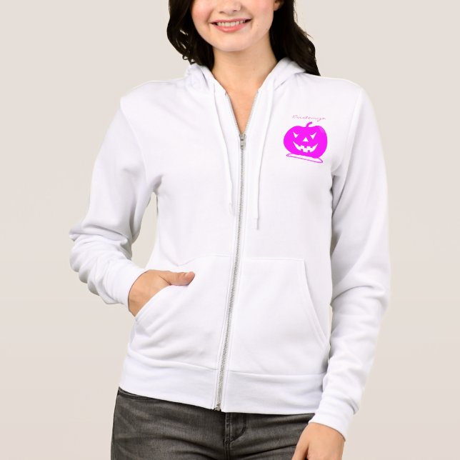 Sudadera Pink Jack o'lantern Halloween Thunder_Cove (Anverso)