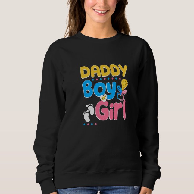 Sudadera Pink or Blue Daddy Loves You Best Dad Ever Fatherh (Anverso)