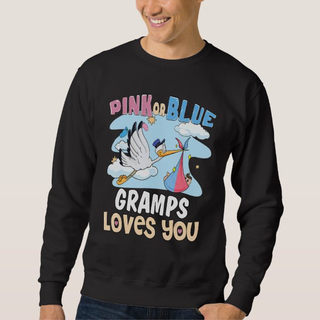 Sudadera Pink or Blue Gramps Loves You Best Grandpa Ever Gr (Anverso)