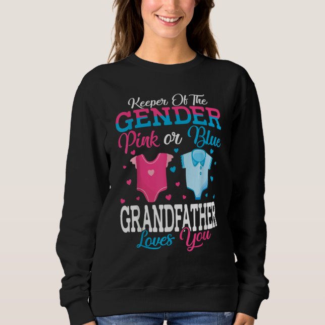Sudadera Pink Or Blue Keeper Of The Gender Grandfather Love (Anverso)