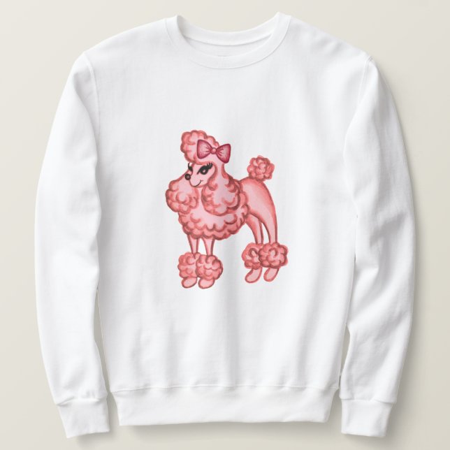 Sudadera Pink Poodle Sweatshirt (Anverso del diseño)