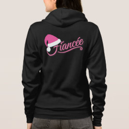 Sudadera Pink Santa Hat Fiancée negra