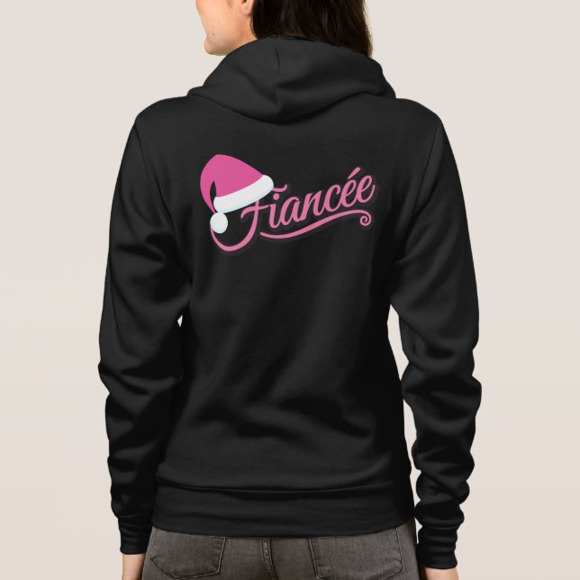 Sudadera Pink Santa Hat Fiancée negra (Reverso)